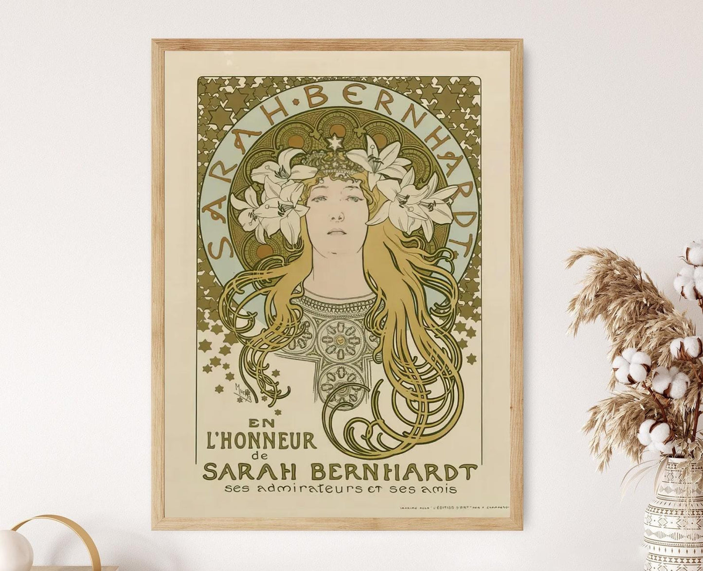 Affiche Sarah Bernhardt – Poster Alphonse Mucha en hommage