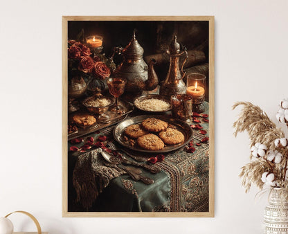 Affiche Lucknow Eid – Impression Art des Douceurs Mughal pour Décor de Festival