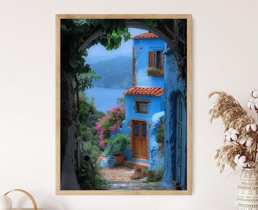 Affiche Côte Amalfitaine – Poster Art mural de Positano en Italie