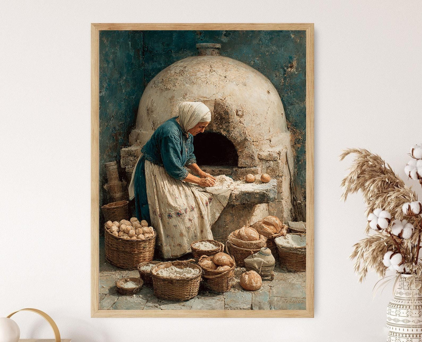 Affiche Cuisine Méditerranéenne – Poster Art de Pâtisserie Grecque