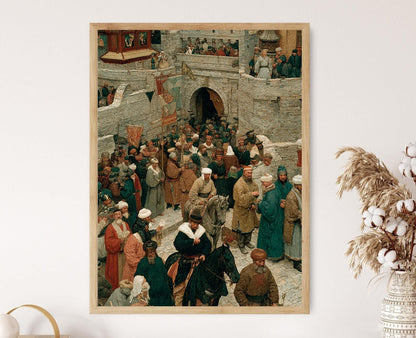 Affiche Marco Polo en Chine Yuan – Poster Histoire de la Route de la Soie