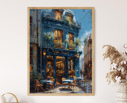 Affiche Toronto – Peinture colorée de café, souvenir idéal de la ville