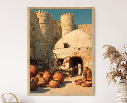 Affiche Bahla Jar – Poster Art du Patrimoine Potier d'Oman