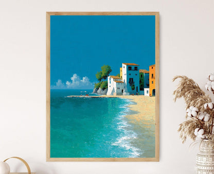 Affiche Gabicce Mare – Poster Art de la Côte Adriatique élégante