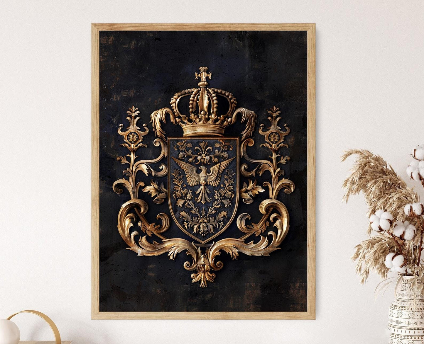 Affiche Héraldiques Vintage – Poster Élégant des Armoiries Françaises