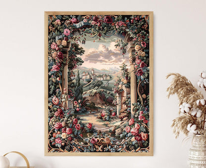Affiche Tapisserie Gobelin – Art Murale Élégant en Broderie Artisanale