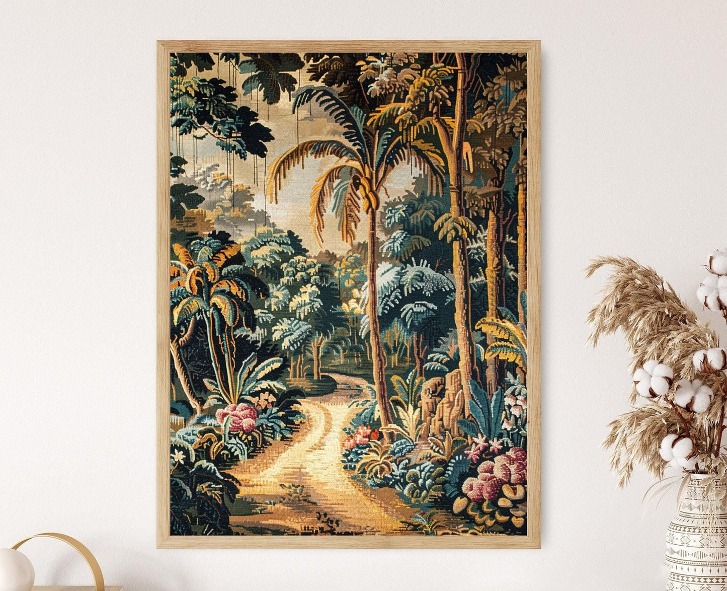 Affiche Tapisserie Gobelin – Art mural exquis en broderie à la main