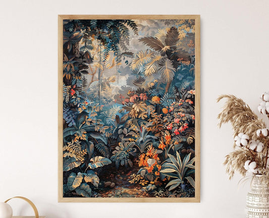 Affiche Tapisserie Artisanale – Peinture Murale Élegante et Texturée