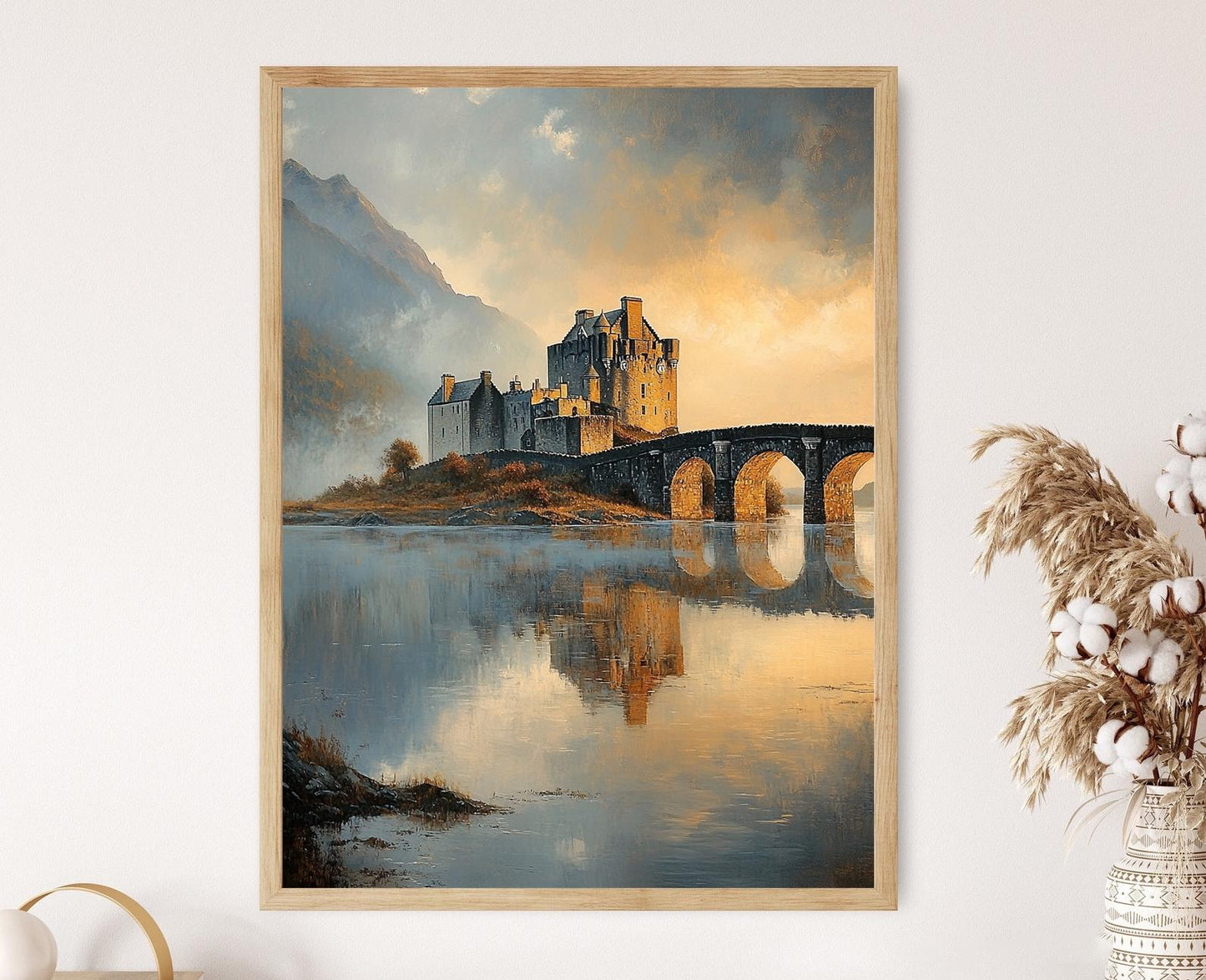 Affiche Château Eilean Donan – Poster Paysage romantique écossais