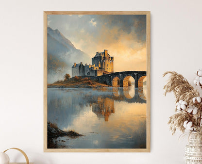 Affiche Château Eilean Donan – Poster Paysage romantique écossais
