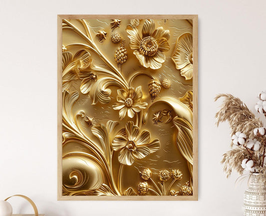 Affiche Artisanat Florentin – Poster Imprimé d'Art Doré