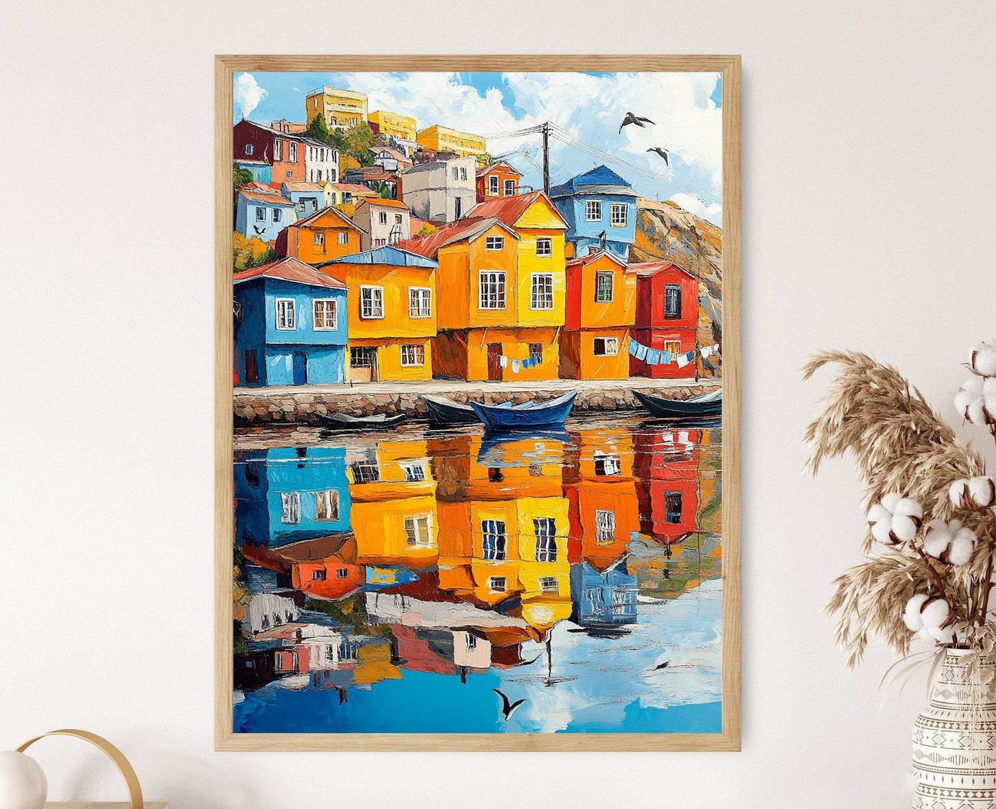 Affiche Valparaiso – Illustration du port côtier du Chili