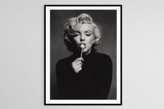 Affiche Marilyn Monroe Lollipop – Poster Glamour Pop Rétro
