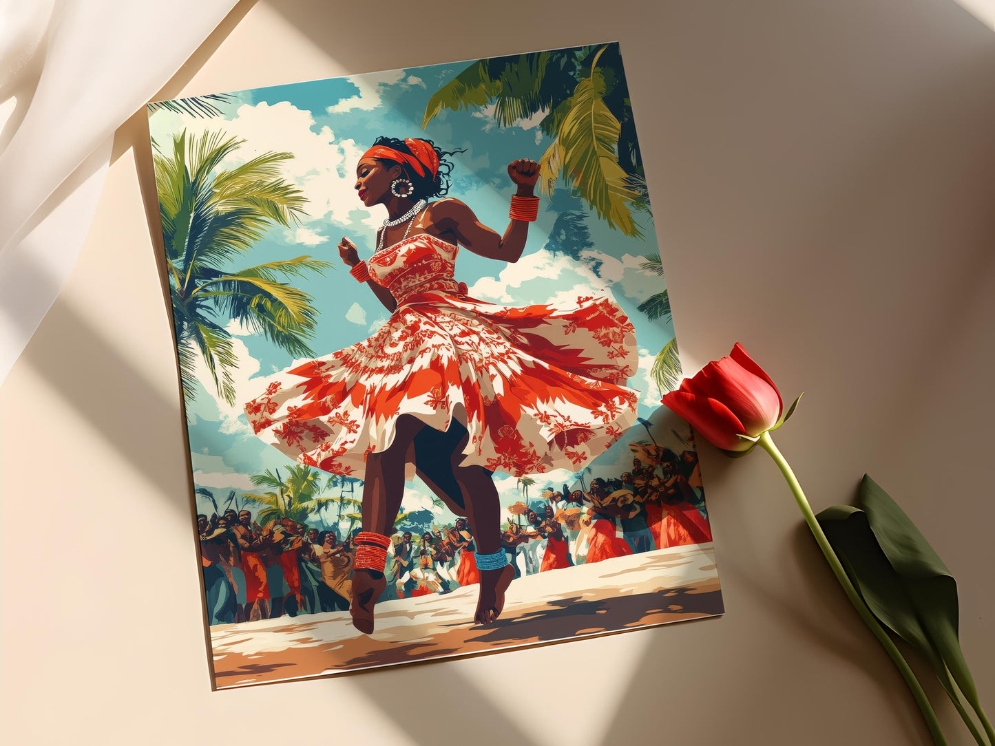 Affiche Atilogwu Igbo – Poster Art de Danse Traditionnelle Africaine