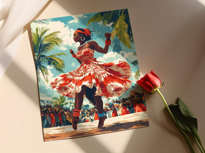 Affiche Atilogwu Igbo – Poster Art de Danse Traditionnelle Africaine