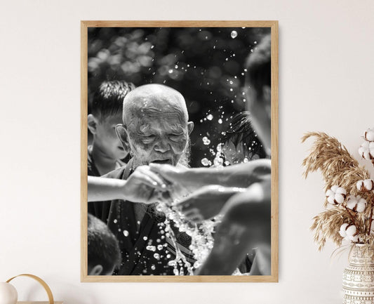 Affiche Festival de Songkran – Poster Art de l'Eau, Cadeau Culturel