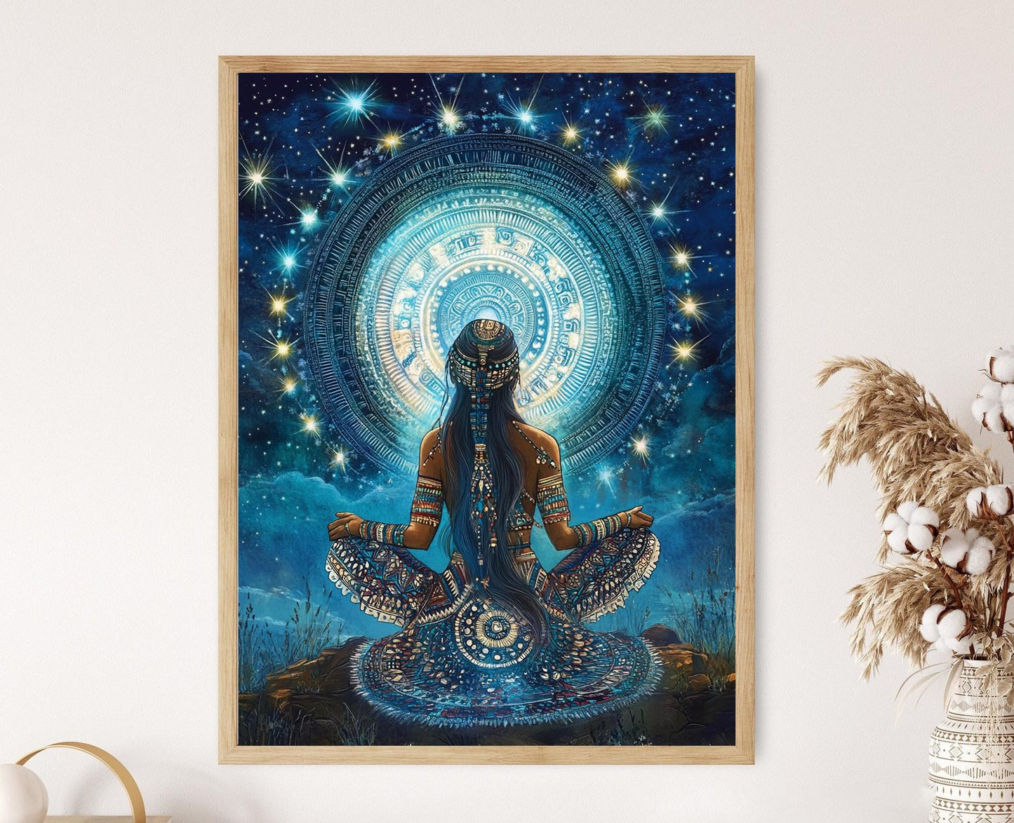 Affiche Coyolxauhqui – Poster de la Déesse Aztèque de la Lune