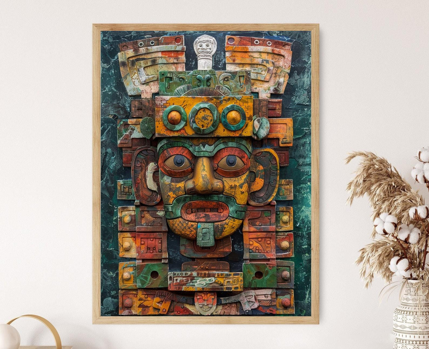 Affiche Mythologie Maya – Poster Art Culturelle Éducative et Unique