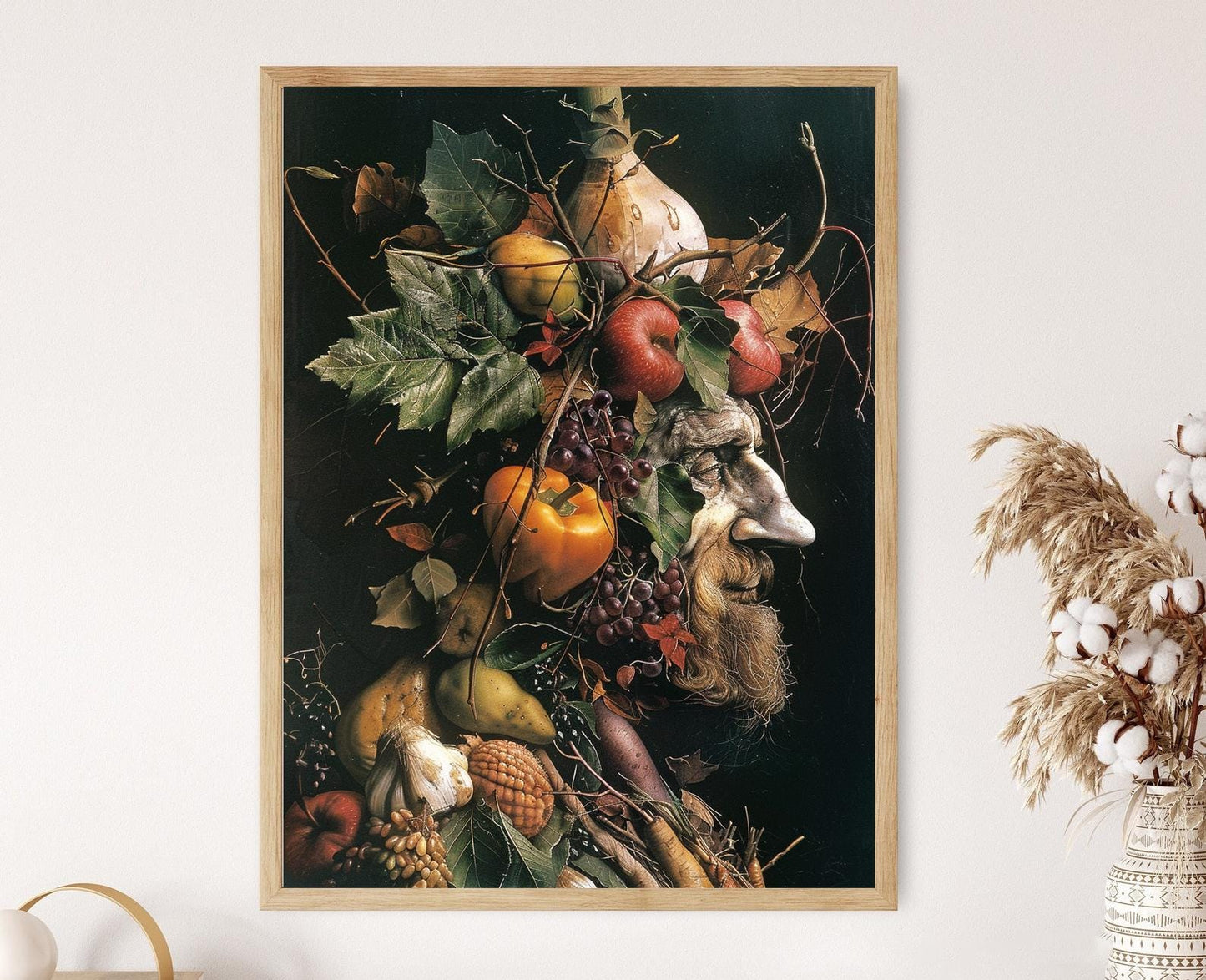 Affiche Arcimboldo – Impression artistique fantaisiste pour la cuisine