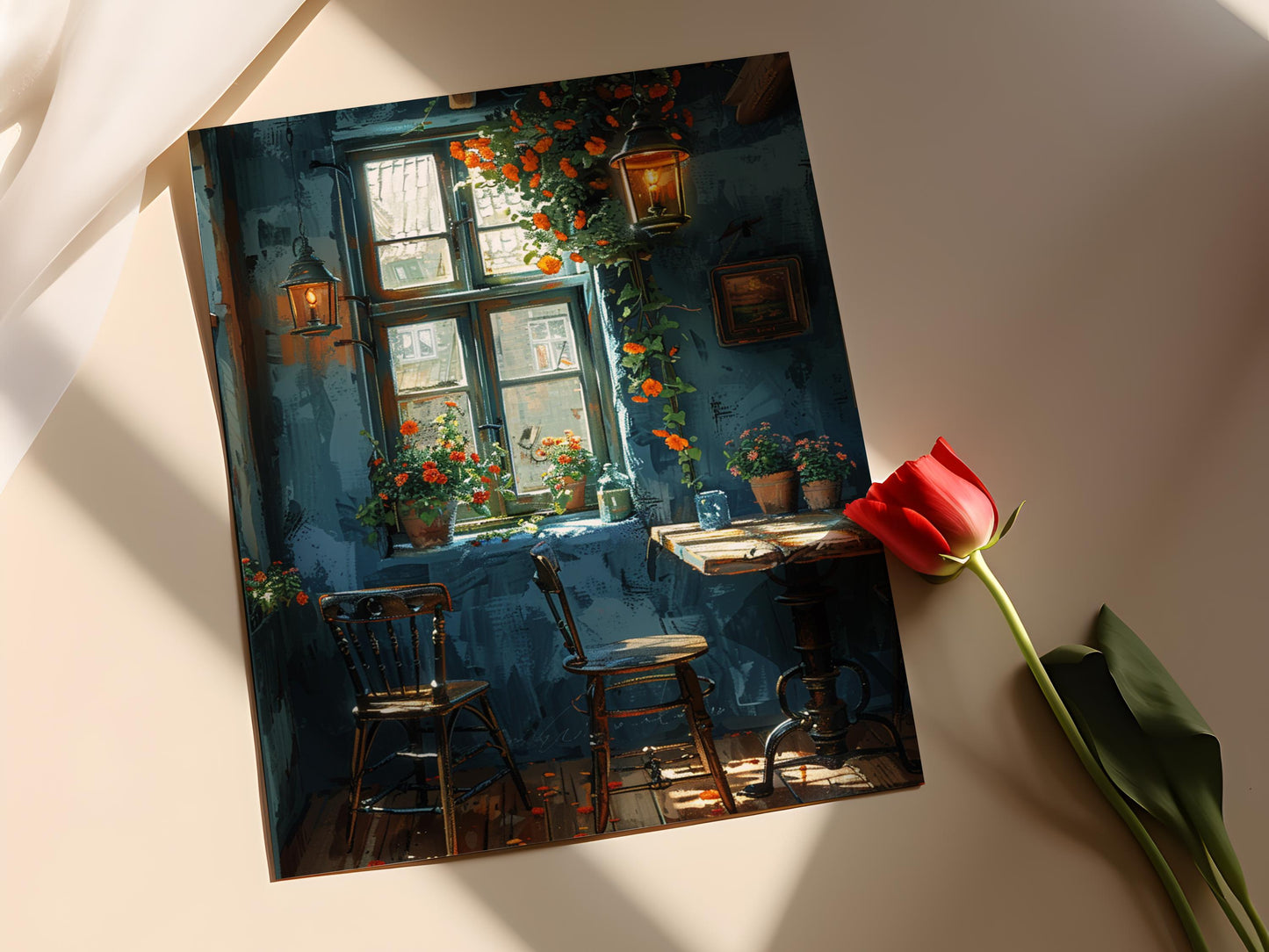 Affiche Art de l'âge d'or néerlandais – Impression inspirée de Rembrandt