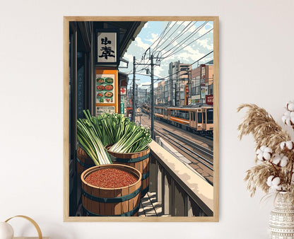 Affiche de Panier de Balcon de Nagoya – Poster Art Populaire Japonaise