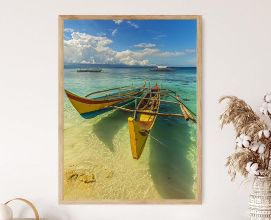 Affiche Bangka Philippin – Art Print de Paysages Marins Vibrants