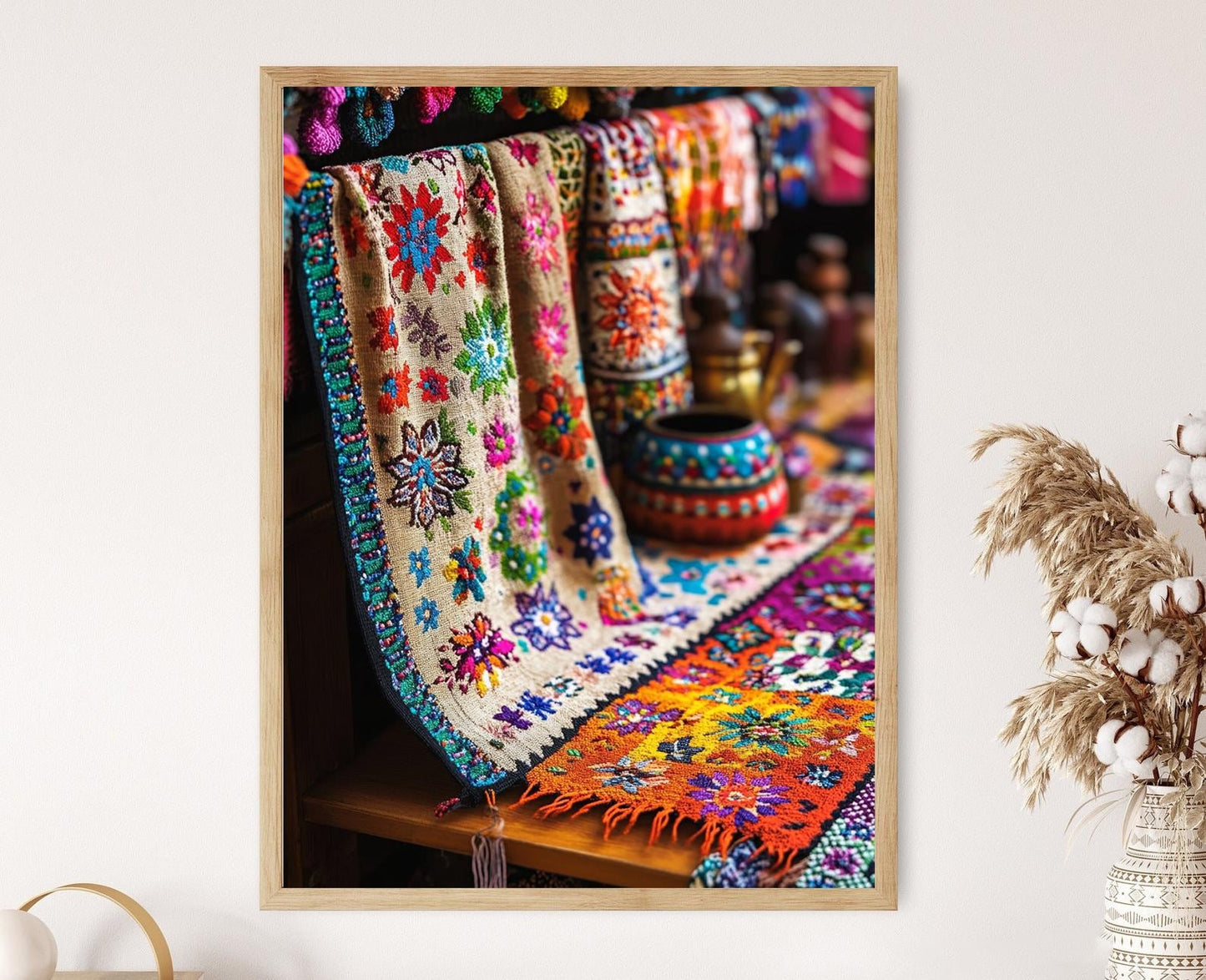 Affiche Broderies Bosniennes – Poster Art de Patrimoine Culturel