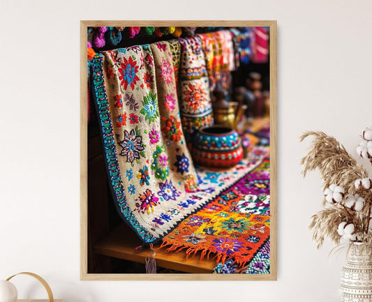 Affiche Broderies Bosniennes – Poster Art de Patrimoine Culturel