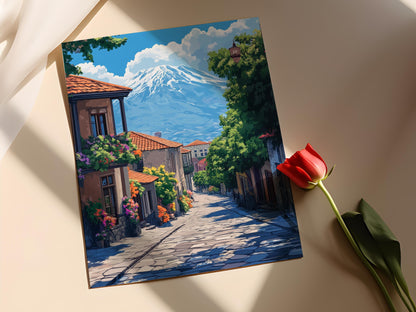 Affiche Gyumri – Poster Ville Historique Arménienne en Art