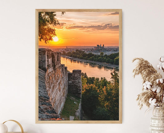 Affiche Forteresse de Belgrade – Poster Art de Kalemegdan et Confluence