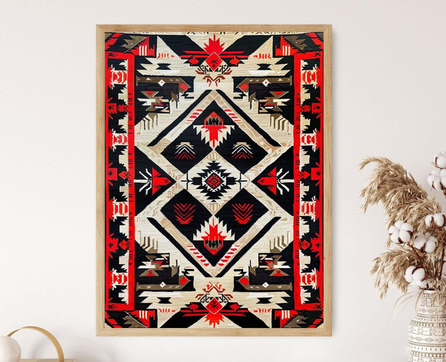 Affiche Art Amérindien – Poster Tribal Éclatant pour Décor Murale