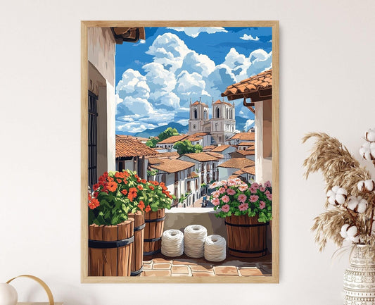 Affiche Cuenca Équateur – Poster Tapisserie et Peinture Coloniale