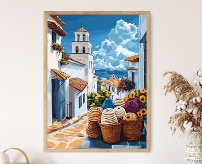 Affiche Sucre Bolivia – Poster Art Textile Colonial en Laine