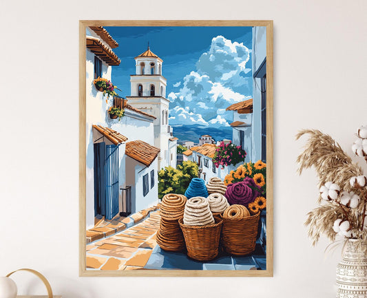 Affiche Sucre Bolivia – Poster Art Textile Colonial en Laine