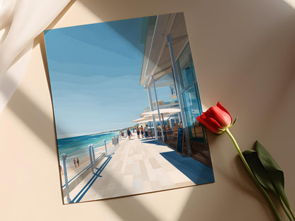 Affiche Cottesloe Beach – Poster Scène côtière de l'Australie-Occidentale