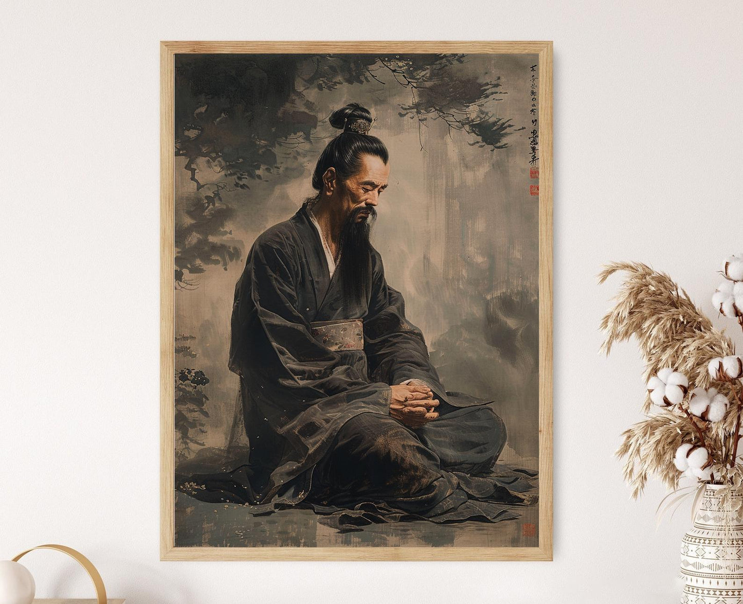 Affiche Empereur Huizong – Poster Art Impériale Chinoise pour Bureau