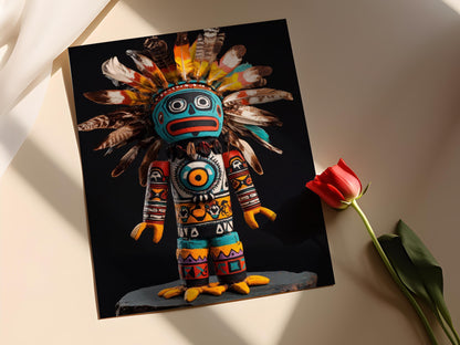 Affiche Kachina Hopi – Poster Art des Esprits de la Nature