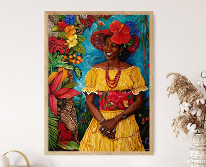 Affiche Jamaïque – Impression Art Déco Tropicale Éclatante