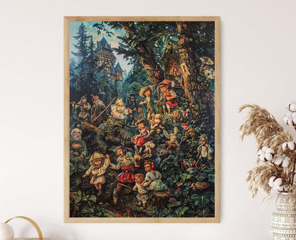 Affiche Folklore Allemand – Poster Contes de la Forêt Noire