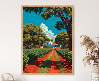 Affiche de Tabac à la Goyave Cubaine – Art de la Ferme Pinar del Río