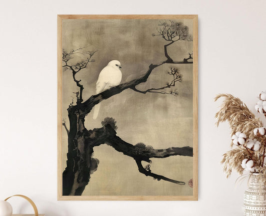 Affiche Nature Japonaise – Impression d’Art de Koson Ohara : Flore & Faune Tranquilles