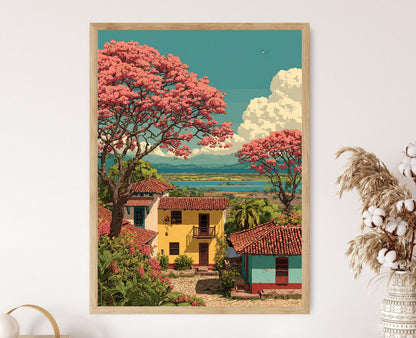 Affiche Verger de Mangues de Grenade – Art Print de Fruits du Nicaragua