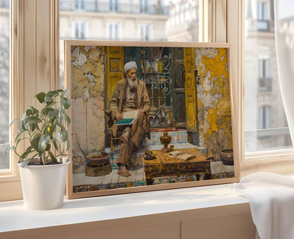 Affiche Art Osman Hamdi Bey – Reproduction Vintage Turque