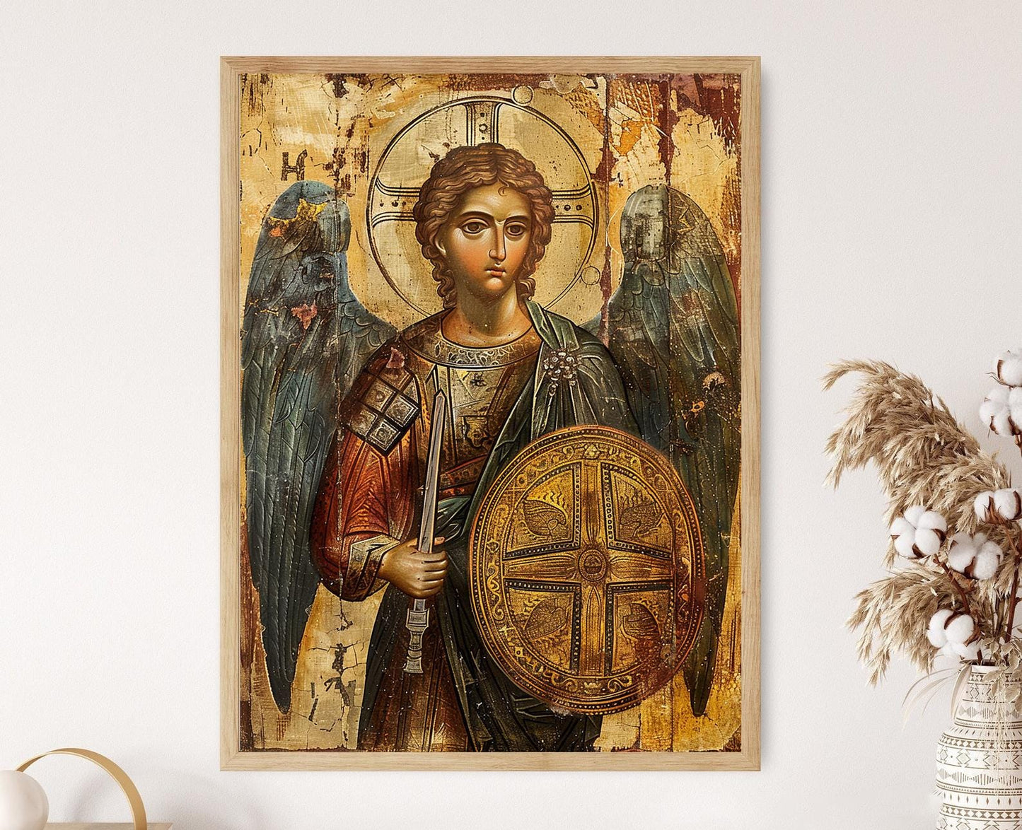 Affiche Icône Byzantine Authentique – Impression Artistique Inspirante