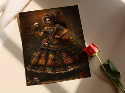 Affiche Coatlicue Aztec – Poster Déesse de la Vie et de la Mort