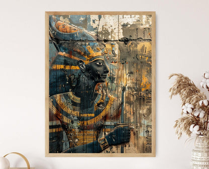 Affiche Mural du Nil Ancien - Art Égyptien Exquis - Idée Cadeau Accueil