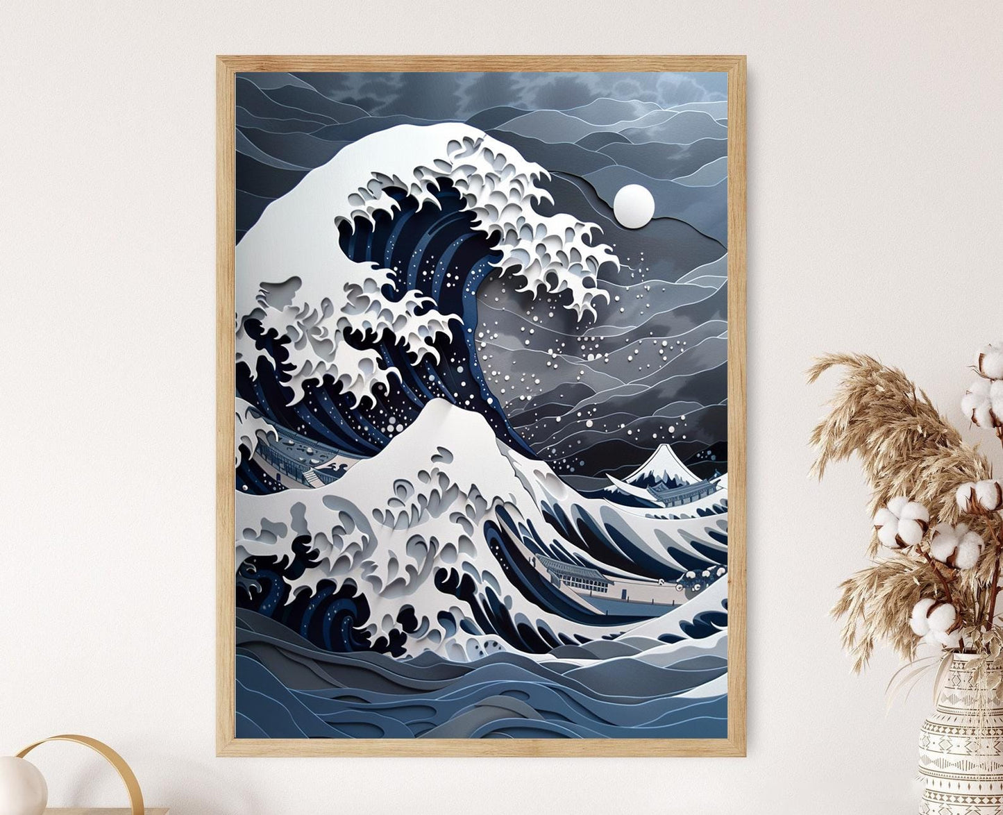 Affiche Vague Mythique de Kanagawa – Art Murale de Qualité Musée, Cadeau Artistique