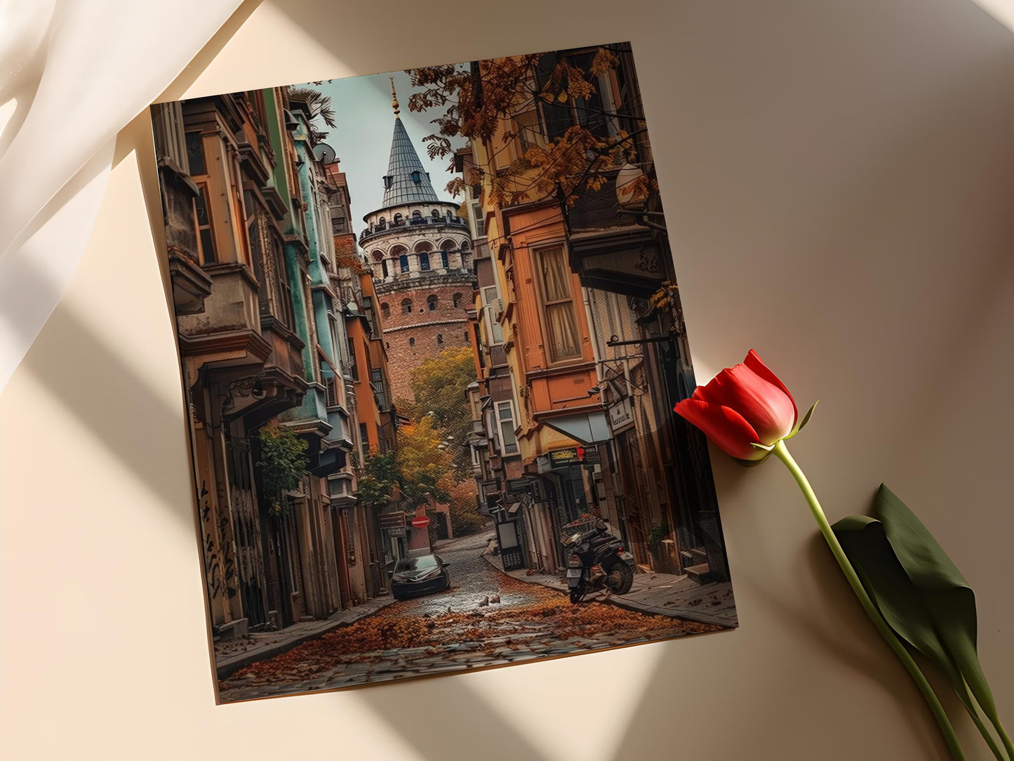 Affiche Istanbul – Poster Tour de Galata & Vue sur le Bosphore