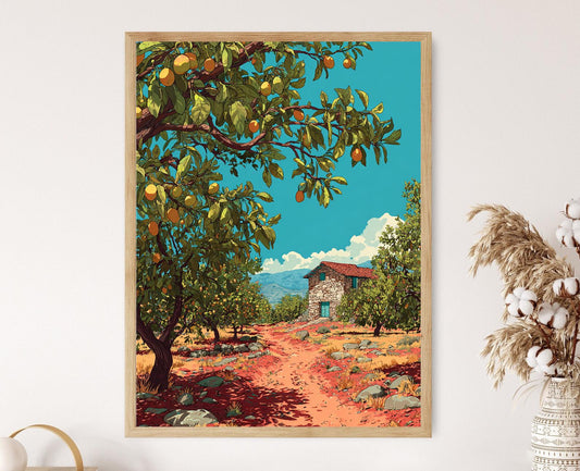 Affiche Verger de Pistaches de Gaziantep – Art Print de Ferme Turque