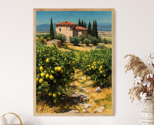 Affiche Pomerai de Tarsus – Poster Art de Ferme Ottomane Citron